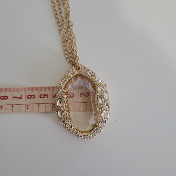 Swarovski Gold Necklace with Silver Crystal Pendant - Picture 8 of 8